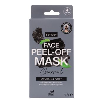 SENCE CHARCOAL PEEL-OFF CHARCOAL veido kaukės (4 x 7 g)