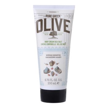 KORRES PURE GREEK OLIVE SEA SALT kūno kremas, 200 ml