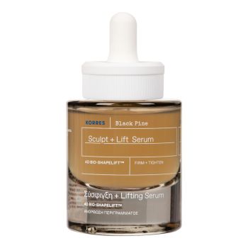 KORRES BLACK PINE SCULPT + LIFT veido serumas, 30 ml