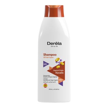 DERELA VEGETAL ORIGIN KERATIN plaukų šampūnas, 750 ml