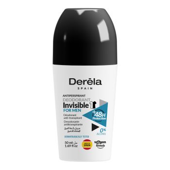 DERELA INVISIBLE FOR MEN rutulinis vyrų dezodorantas, 50 ml