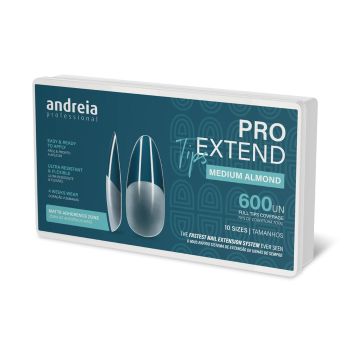 ANDREIA PRO EXTEND TIPS MEDIUM ALMOND nagų priauginimo tipsai (600 vnt.)