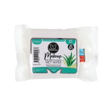 PAPILION ALOE VERA drėgnos servetėlės makiažui valyti (20 vnt.)