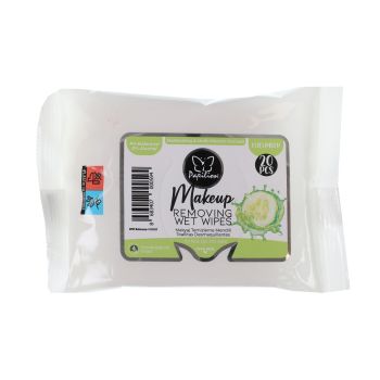 PAPILION CUCUMBER drėgnos servetėlės makiažui valyti (20 vnt.)
