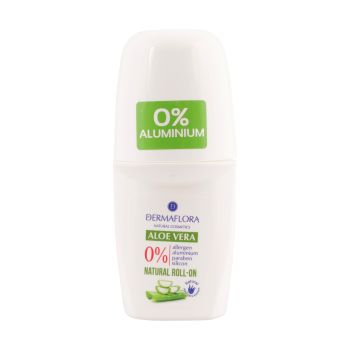 DERMAFLORA 0% NATURAL ALOE rutulinis dezodorantas, 50 ml