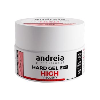 ANDREIA HARD GEL 2 IN 1 HIGH VISCOSITY PEACH nagų gelis, 22 g