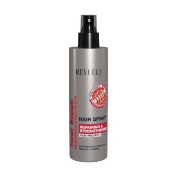 REVUELE TOTAL REPAIR REPAIRING & STRENGTHENING HEAT PROTECT plaukų purškiklis, 200 ml