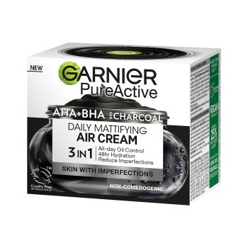 GARNIER PURE ACTIVE matinį efektą suteikiantis veido kremas želė, 50 ml