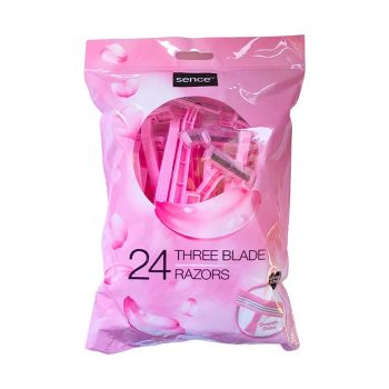 SENCE THREE BLADE vienkartiniai moterų skustuvai (24 vnt.)