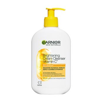 GARNIER BRIGHTENING skaistinamasis kreminis prausiklis su vitaminu C, 250 ml