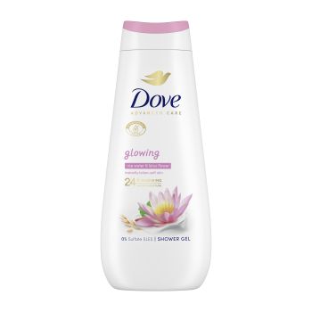 DOVE GLOWING dušo želė, 400 ml