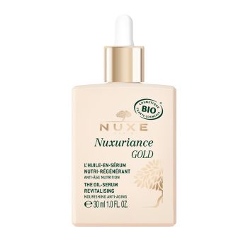 NUXE NUXURIANCE GOLD maitinamasis ir atkuriamasis aliejinis veido serumas, 30 ml