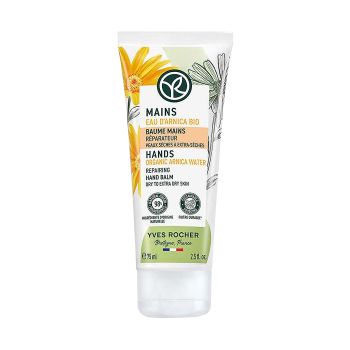 YVES ROCHER ORGANIC ARNICA WATER REPAIRING rankų balzamas, 75 ml