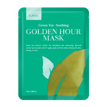 ELROEL GREEN TEA SOOTHING GOLDEN HOUR veido kaukė, 25 g