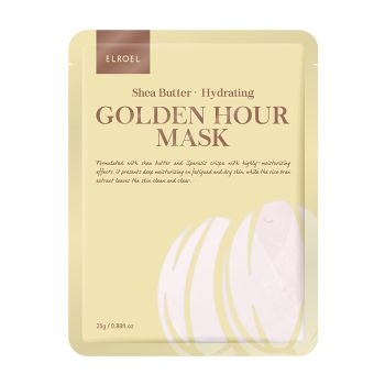 ELROEL SHEA BUTTER HYDRATING GOLDEN HOUR veido kaukė, 25 g