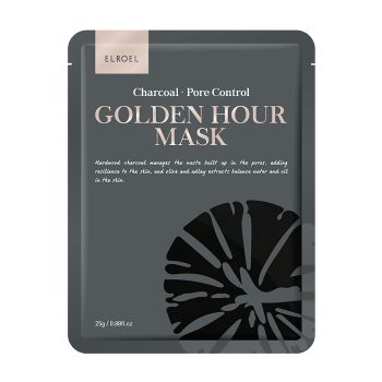 ELROEL CHARCOAL PORE CONTROL GOLDEN HOUR veido kaukė, 25 g
