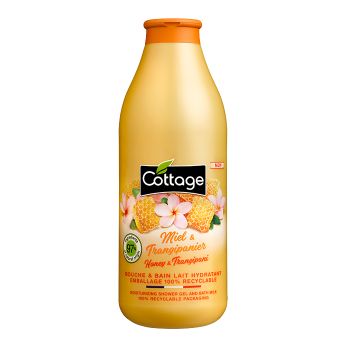 COTTAGE HONEY & FRANGIPANI dušo želė ir vonios pienelis, 750 ml