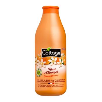 COTTAGE ORANGE BLOSSOM MOISTURIZING dušo želė ir vonios pienelis, 750 ml