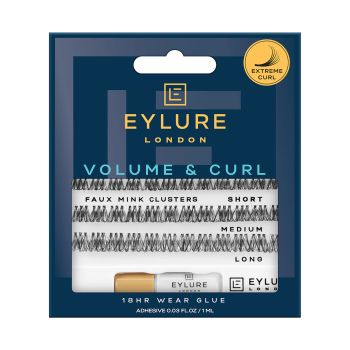 EYLURE VOLUME & CURL dirbtiniai blakstienų pluošteliai