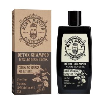 MEN'S MASTER DETOX CARBON AND BURDOCK vyrų plaukų šampūnas, 260 ml