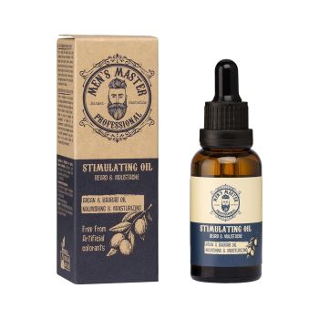 MEN'S MASTER STIMULATING barzdos ir ūsų aliejus, 30 ml