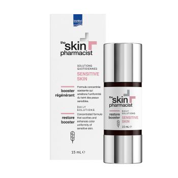 SKIN PHARMACIST SENSITIVE SKIN RESTORE BOOSTER spindesio suteikianti veido priemonė, 15 ml