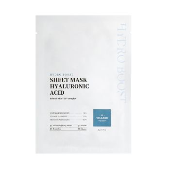 VILLAGE 11 FACTORY HYDRO BOOST HYALURONIC ACID veido kaukė, 21 g