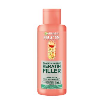 GARNIER FRUCTIS KERATIN FILLER priemonė plaukų atkūrimui iš vidaus, 200 ml