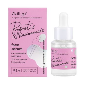 KILIG PROBIOTICS & NIACINAMIDE veido serumas, 30 ml