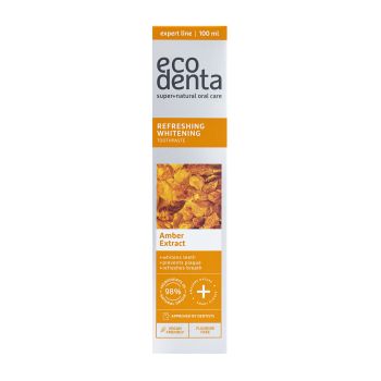 ECODENTA REFRESHING WHITENING AMBER EXTRACT dantų pasta, 100 ml