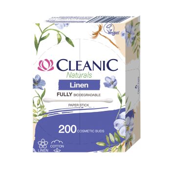 CLEANIC NATURALS LINEN vatos pagaliukai (200 vnt.)