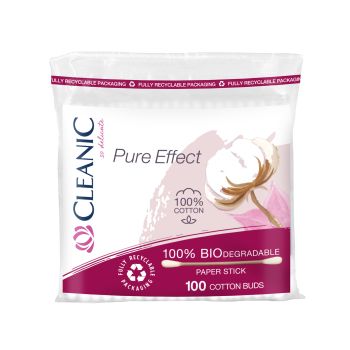 CLEANIC PURE EFFECT vatos pagaliukai (100 vnt.)