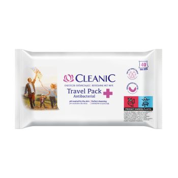 CLEANIC REFRESHING kelioninės drėkinamosios servetėlės (40 vnt.)