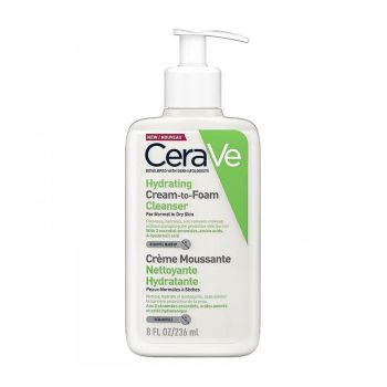 CERAVE HYDRATING valomasis drėkinamasis kreminis prausiklis, 236 ml