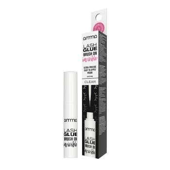 ANDREIA LASH GLUE BRUSH ON INVISIBLE CLEAR blakstienų klijai su šepetėliu, 5 g