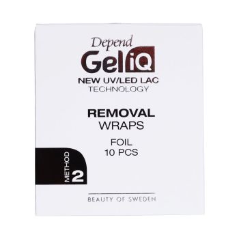 DEPEND GEL IQ METHOD2 folija geliniam nagų lakui nuimti (10 vnt.)