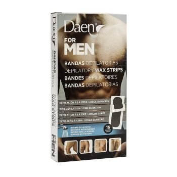 DAEN FOR MEN vyrų depiliacinės kūno juostelės (16 vnt.)