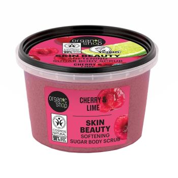 ORGANIC SHOP SKIN BEAUTY SOFTENING cukraus kūno šveitiklis, 250 ml