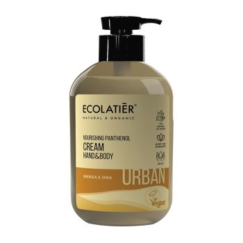 ECOLATIER NOURISHING PANTHENOL rankų ir kūno kremas, 400 ml