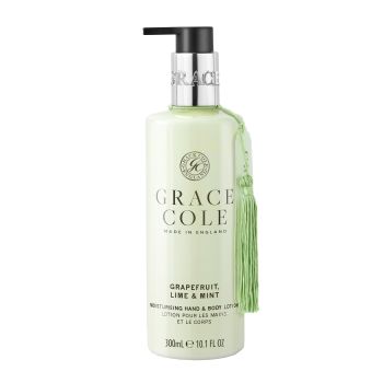 GRACE COLE GRAPEFRUIT, LIME & MINT REVIVING rankų ir kūno losjonas, 300 ml