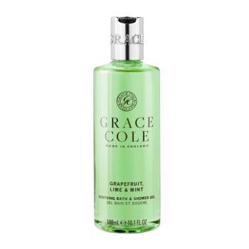 GRACE COLE GRAPEFRUIT, LIME & MINT SOOTHING vonios ir dušo želė, 300 ml