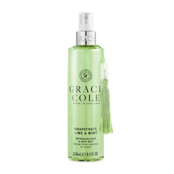 GRACE COLE GRAPEFRUIT, LIME & MINT REFRESHING plaukų ir kūno migla, 250 ml