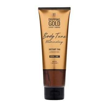 DRIPPING GOLD BODY TUNE ILLUMINATING veido ir kūno savaiminio įdegio priemonė, 125 ml