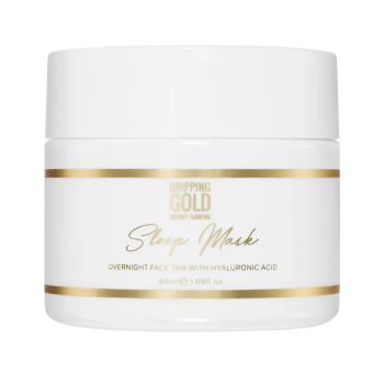 DRIPPING GOLD SLEEP savaiminio įdegio naktinė veido kaukė, 50 ml
