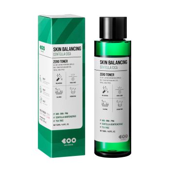 DEARBOO SKIN BALANCING CENTELLA CICA ZERO veido tonikas, 150 ml