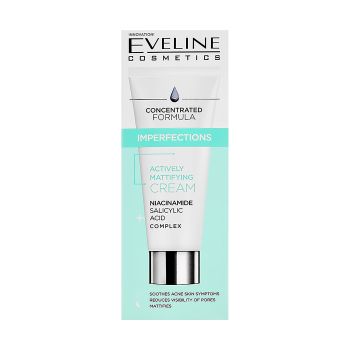 EVELINE IMPERFECTIONS ACTIVELY MATTIFYING veido kremas, 50 ml