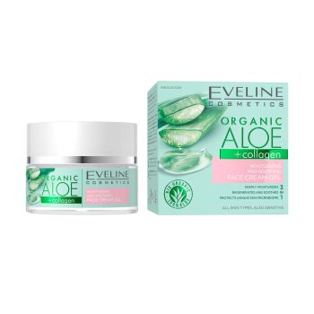 EVELINE ALOE + COLLAGEN veido kremas želė, 50 ml