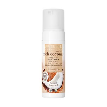 EVELINE RICH COCONUT valomosios veido putos, 150 ml