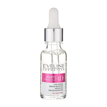 EVELINE WHITE PRESTIGE 4D LIGHTENING SERUM-BOOSTER veido serumas, 18 ml