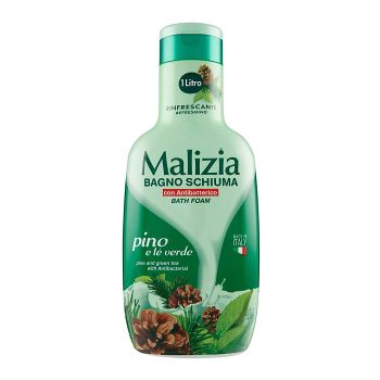 MALIZIA PINE AND GREEN TEA vonios putos, 1000 ml